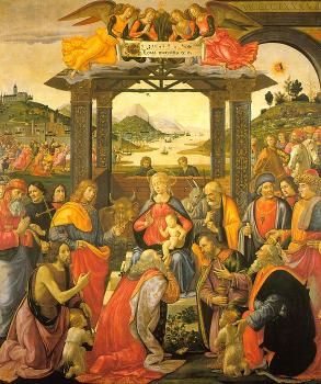 多梅尼科 基爾蘭達約 Adoration of the Magi for the Spedale degli Innocenti